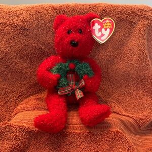 Ty Beanie Babies - 2006 Holiday Teddy - Retired 2006 plush toy w/tags
